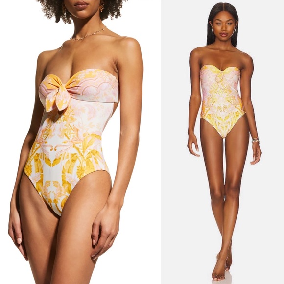 Zimmermann Palm Print One-Piece Swimsuit - Picture 2 of 16